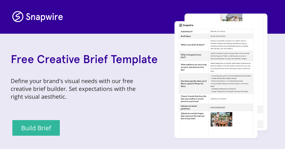 Free Creative Brief Template